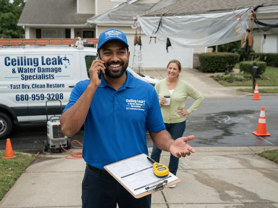 Ceiling Leak Cleanup Ely, IA FAQs